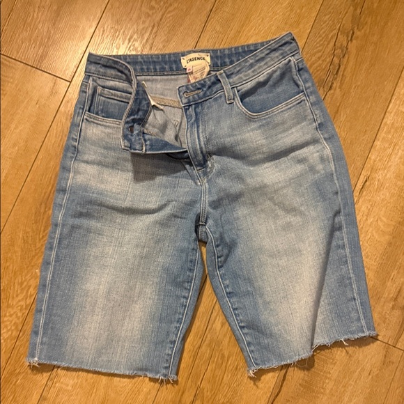 L’Agence Light Blue Denim Shorts - Picture 4 of 7